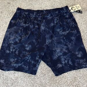 Burnside‎ men’s hybrid Sunday Navy Tie-Dye Shorts size large new with tags